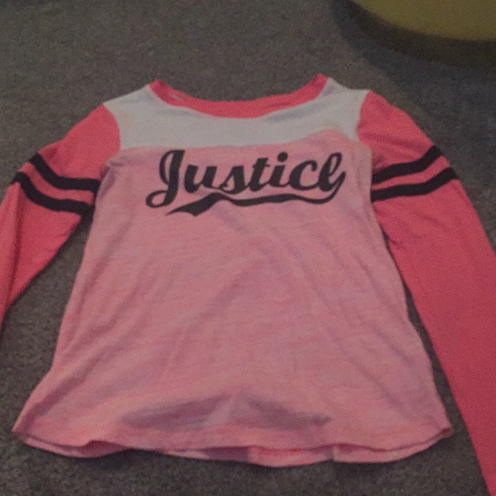 Justice size 10 pink longsleeve